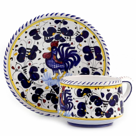 ORVIETO ROOSTER Cups & Saucers (Type: Cup and Saucer)
