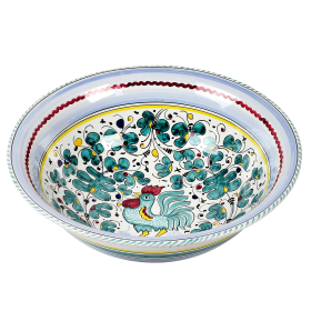 ORVIETO ROOSTER Bowls for Serving Pasta or Salad (Style: Large Serving salad pasta bowl)