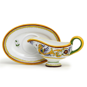 RAFFAELLESCO Sauce Boat (Style: Gravy Sauce Boat with Tray)