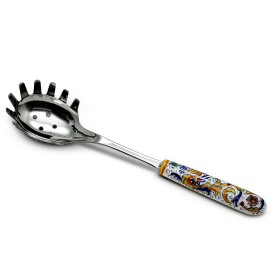 Ceramic Handle Spaghetti Tong with 18/10 stainless steel cutlery. (Style: Ceramic Handle Spaghetti Tong with 18/10 stainless steel cutlery.)
