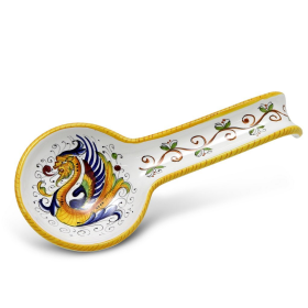 RAFFAELLESCO: Spoon Rest (size: 4 DIAM. X 11 LONG (Dimensions measured in Inches))