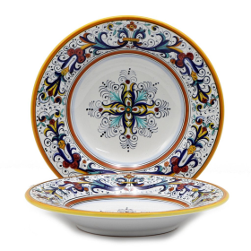 RICCO DERUTA Pasta/Soup Rim Plate (Style: Rim Pasta Soup Plate)