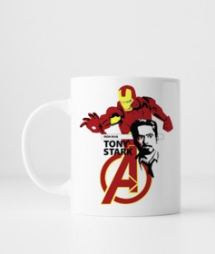 Hero Inspired Coffee Mug - IronMan | By Trebreh Designs (Color: White, size: 11oz)