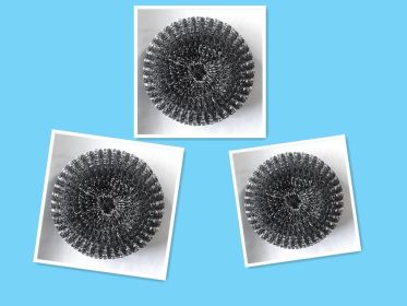Kitchen Soap Dispensing Palm Brush Push-type Detergent Tools (Option: Steel ball 3pcs)