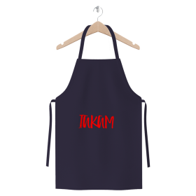 IAKAM Red Premium Jersey Apron (Color: Navy, size: One Size)