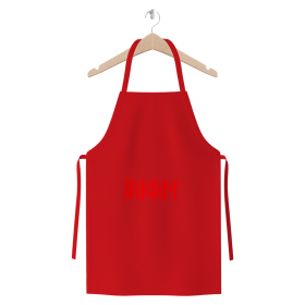 IAKAM Red Premium Jersey Apron (Color: Red, size: One Size)