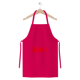 IAKAM Red Premium Jersey Apron (Color: Hot Pink, size: One Size)
