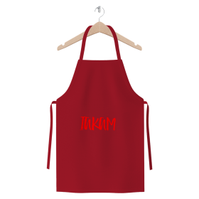 IAKAM Red Premium Jersey Apron (Color: Burgundy, size: One Size)