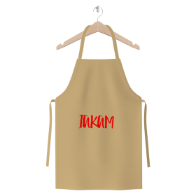 IAKAM Red Premium Jersey Apron (Color: Natural, size: One Size)