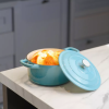 RJ Legend 1.4 Liter Cast Iron Pot, Enameled Pot with Handles