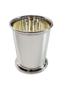 Mint Julep with Bead Edge Silver Plate (Color: Silver)