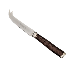 Antler Naturally Shed 8" Horn Handle Cheese Knife (Color: Silver)