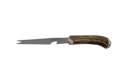 Horn Handle  Naturally Shed 8.5" Bar Knife Stainless Blade (Color: Silver)