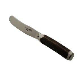 Horn-Stag 7.5" Naturally Shed Serving Knife (Color: Silver)