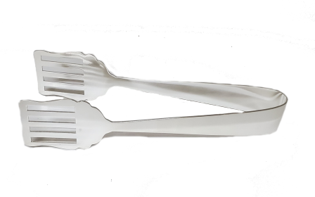 Asparagus Tongs Silver Plate (Color: Silver)