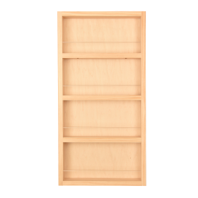 Miami On the Wall Spice Rack (Style: 128, Finish: Unfinished Wood)