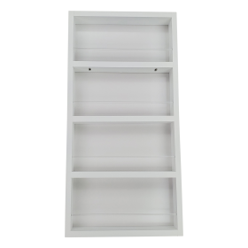 Miami On the Wall Spice Rack (Style: 928, Finish: White Enamel)