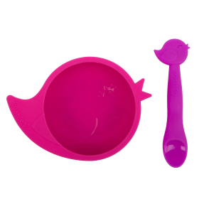 Silibowl & Spoon Girl (Color: Girl)