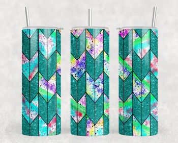 Teal Yagasuri - 20 oz Steel Skinny Tumbler - Optional Blue Tooth Speaker - Speaker Color will Vary (Style: Speaker)