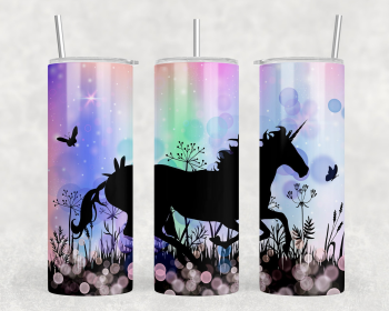 Unicorn - 20 oz Steel Skinny Tumbler - Optional Blue Tooth Speaker - Speaker Color will Vary (Style: Speaker)