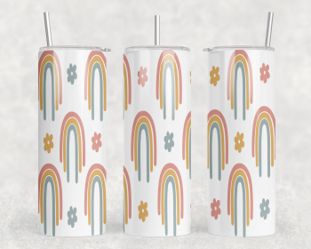 Rainbows|Skinny Tumbler|Optional Bluetooth Speaker| Speaker Color Varies (Style: Speaker)