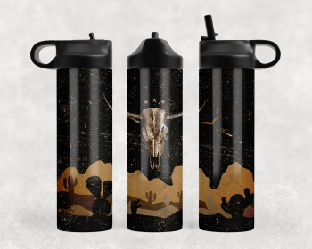 Western Bull Skull |Sport Water Bottle (Style: 250820076)