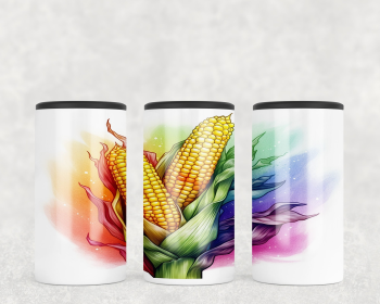 Watercolor Corn  Steel can hugger - optional speaker (Style: Speaker)