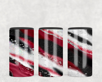 Red and Black Milky Way  Steel can hugger - optional speaker (Style: Speaker)