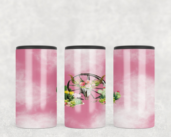 Pink Bull Skull  Steel can hugger - optional speaker (Style: Speaker)