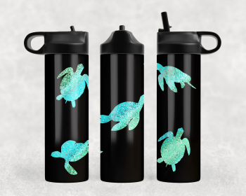 Sea Turtles Steel Water Bottle (Style: 320418263)