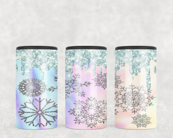 Snow Flakes  Steel can hugger - optional speaker (Style: Speaker)