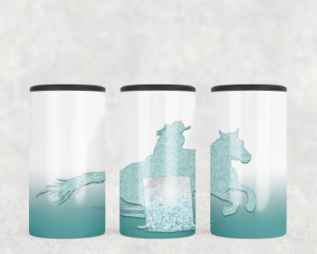 Turquoise Barrel Racer  Steel can hugger - optional speaker (Style: Speaker)