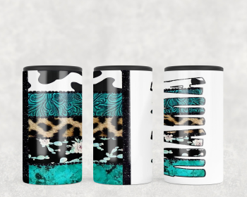 Western Stripes Mama  Steel can hugger - optional speaker (Style: No Speaker)