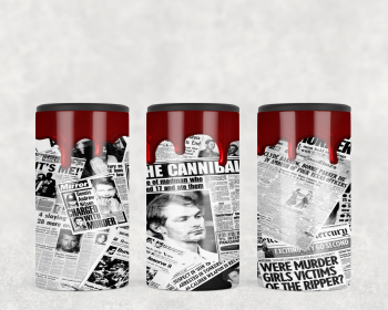True Crime Newspaper  Steel can hugger - optional speaker (Style: No Speaker)