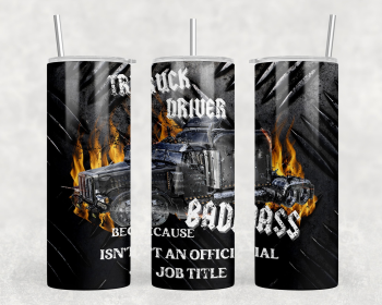Truck Driver 20 oz Steel Tumbler With Or Without Bluetooth Speaker (Style: No Speaker)