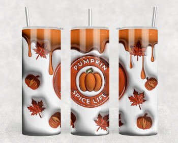 Pumpkin Spice Life 20 oz Steel Tumbler With Or Without Bluetooth Speaker (Style: No Speaker)