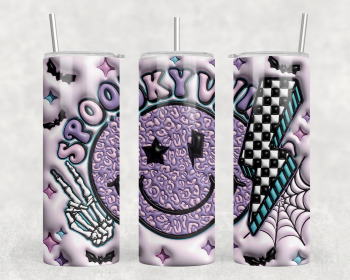 Spooky Smile 20 oz Steel Tumbler With Or Without Bluetooth Speaker (Style: Speaker)