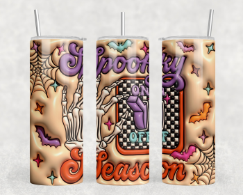 Spooky Season 20 oz Steel Tumbler With Or Without Bluetooth Speaker (Style: No Speaker)