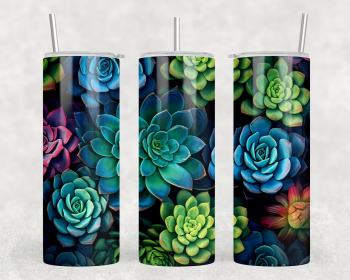 Succulents 20 oz Steel Tumbler With Or Without Bluetooth Speaker (Style: No Speaker)