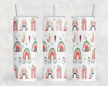 Rainbows 20 oz Steel Tumbler With Or Without Bluetooth Speaker (Style: Speaker)
