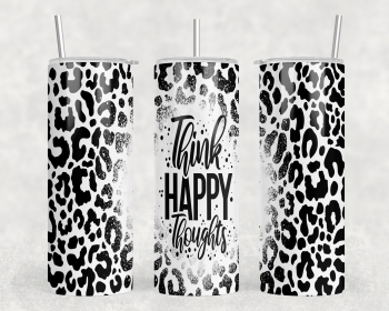 think happy thought 20 oz Steel Tumbler With Or Without Bluetooth Speaker (Style: No Speaker)