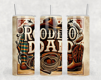 rodeo dad 20 oz Steel Tumbler With Or Without Bluetooth Speaker (Style: Speaker)