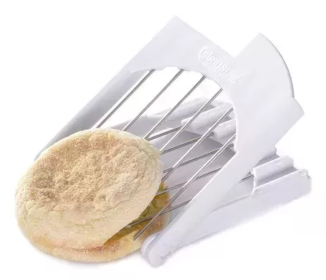 English Muffin Splitter (Color: White, size: one-size)