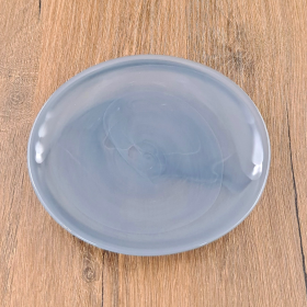 NUAGE Glass Plate (Color: Graphite, size: 6.5" Canape Plate)