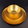 AURA 12PC Gilded Glass Dinnerware Set