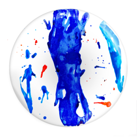 Blue Art Melamine Dessert Plate / Set of 4 (size: Dinner Plate-9.8")