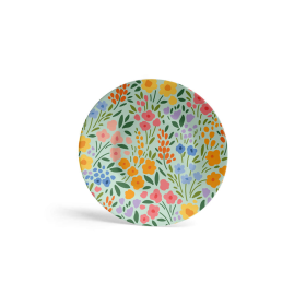 Flora Melamine Dessert Plate / Set of 4 (size: Dessert plate-6.7")