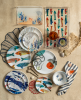 Marine Deep Sea Melamine Plate / Set of 4