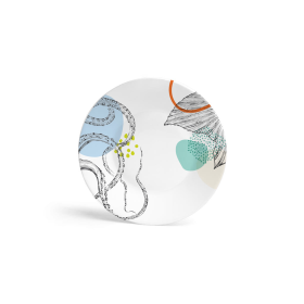 Marine Deep Sea Melamine Plate / Set of 4 (size: Dessert plate-6.7")