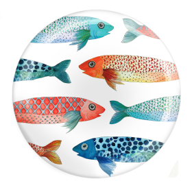 Mullets Melamine Dinner Plate / Set of 4 (size: Dinner Plate-9.8")